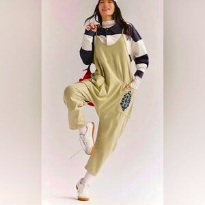 NWOT FP Movement Hotshot Logo Onesie in Moss Combo